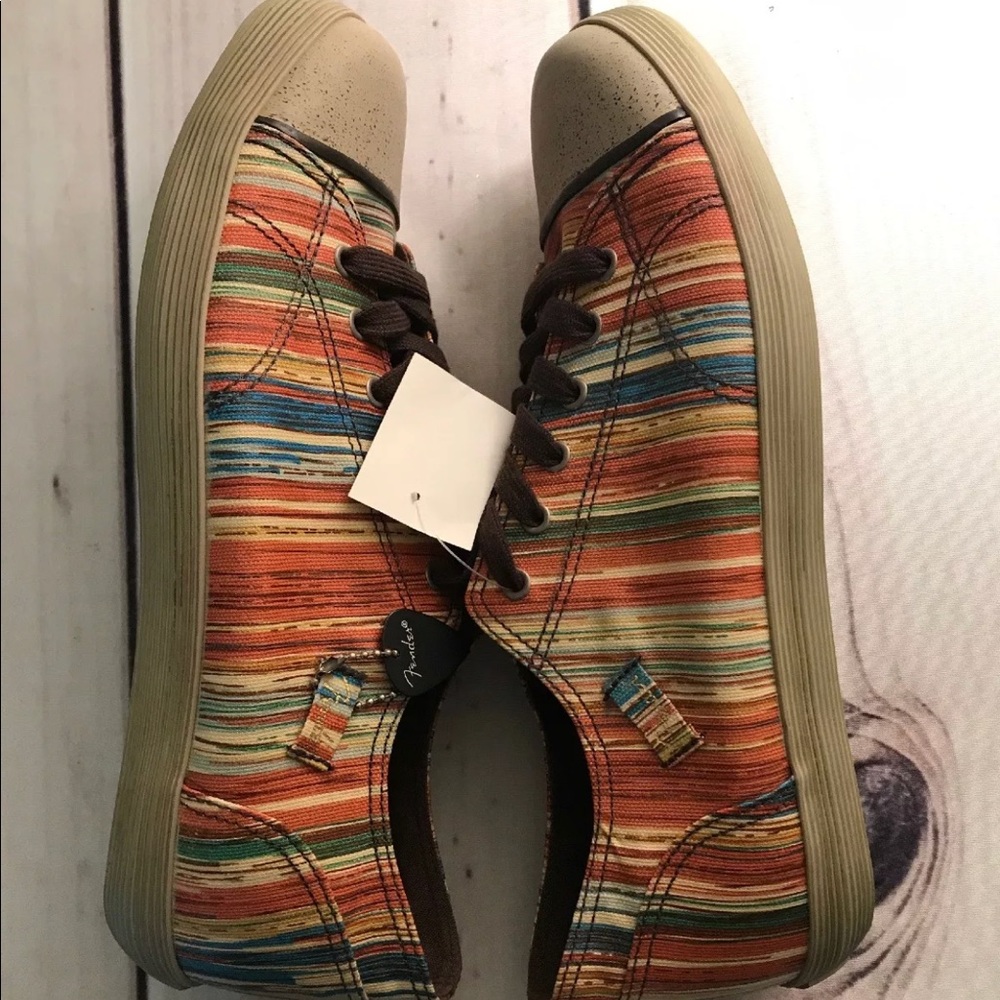 ❌SOLD❌ Fender Footwear Men Canvas Sneakers Shoes - Picture 7 of 8